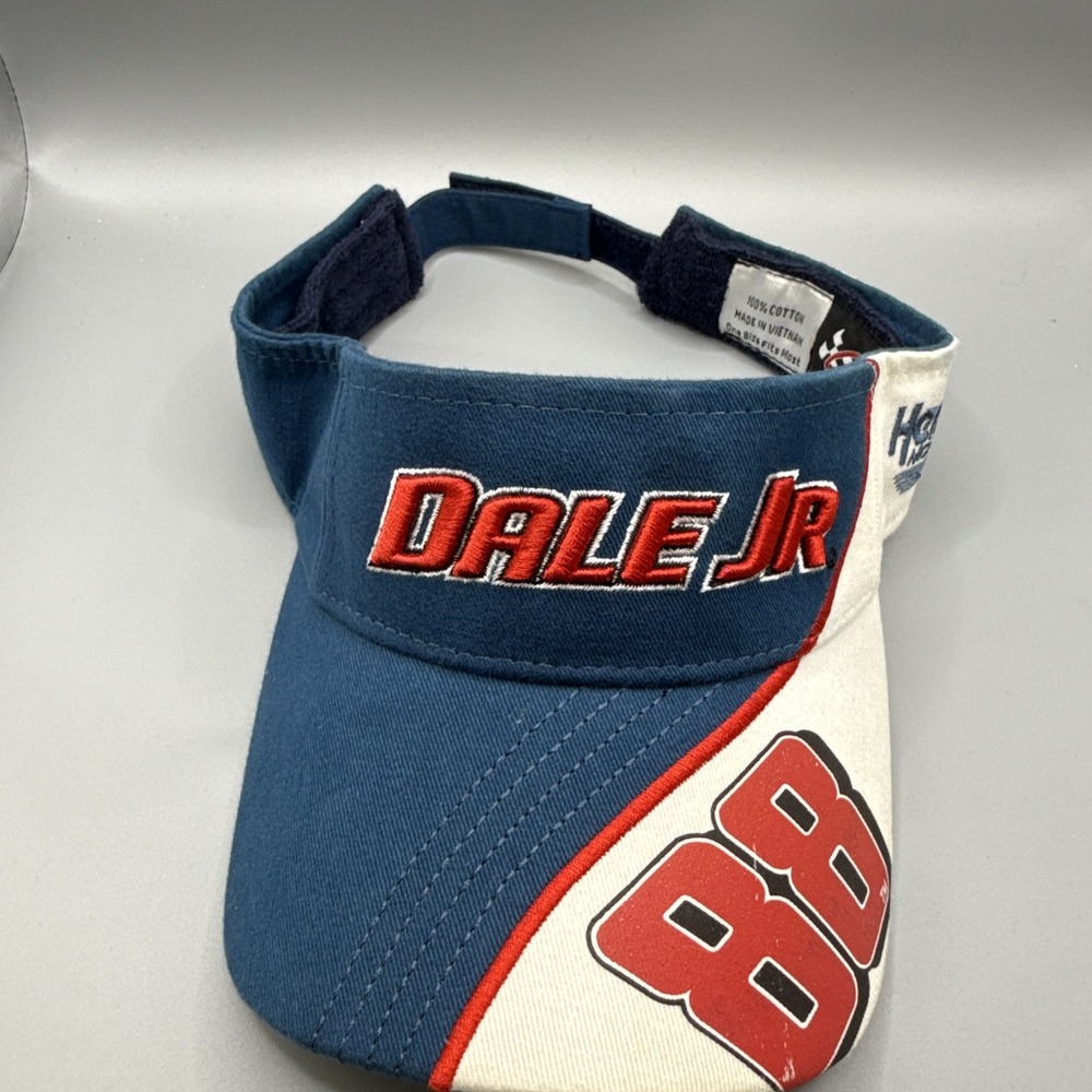 DALE EARNHARDT JR #88 Embroidere NASCAR VISOR Hat Chase Authentic Strapback Adju